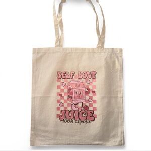 Self Love Juice Tote Bag - Cream